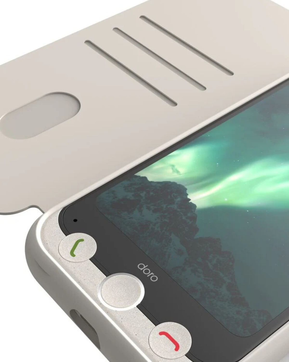 Phone case with Doro branding on a white background