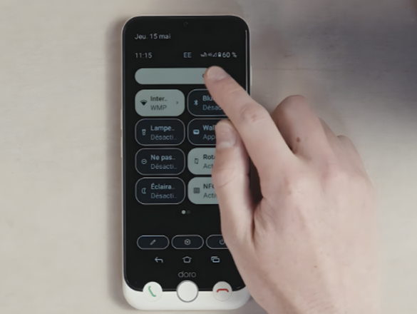 How to Adjust Screen Brightness on Doro Aurora