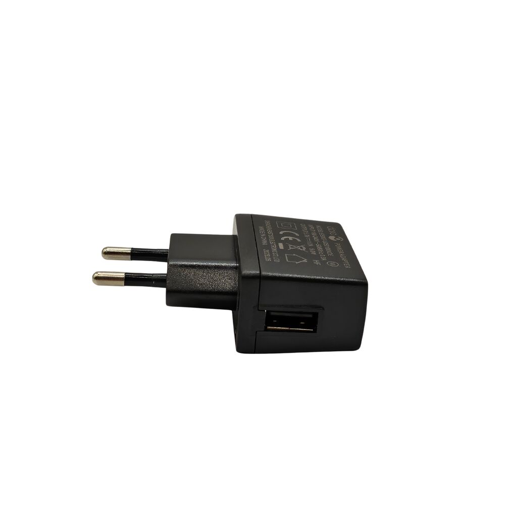 Black threaded fitting on a white background